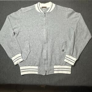 Eleventy Platinum Men’s Cotton Blend Bomber Jacket Sweater Made in Italy M